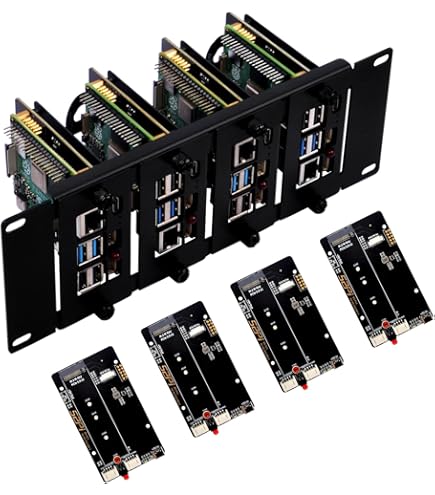 Amazon | GeeekPi 8U サーバーキャビネット 10インチ サーバーラック